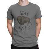 Stay Wild Bison Unisex T-Shirt-T-Shirt-MNTN Supply