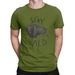 Stay Wild Bison Unisex T-Shirt-T-Shirt-MNTN Supply