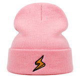 Lightning Embroidery Unisex Beanie-Beanie-MNTN Supply