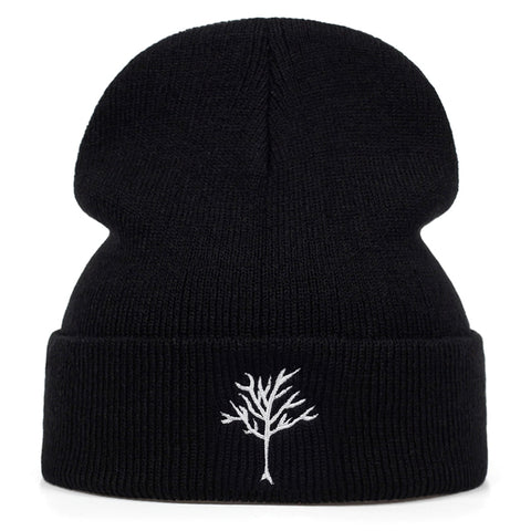 Tree Embroidery Unisex Beanie-Beanie-MNTN Supply