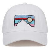 Dusk Sunset Embroidery Unisex Cap-Cap-MNTN Supply