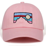 Dusk Sunset Embroidery Unisex Cap-Cap-MNTN Supply