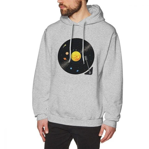 Solar System Vinyl Record Unisex Hoodie-Hoodie-MNTN Supply